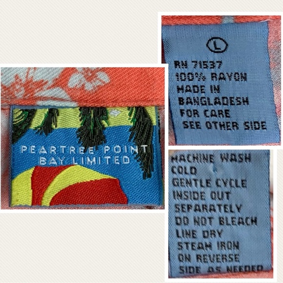 Peartree Point Bay Unlimited Tropical Button-down Top - Picture 7 of 10